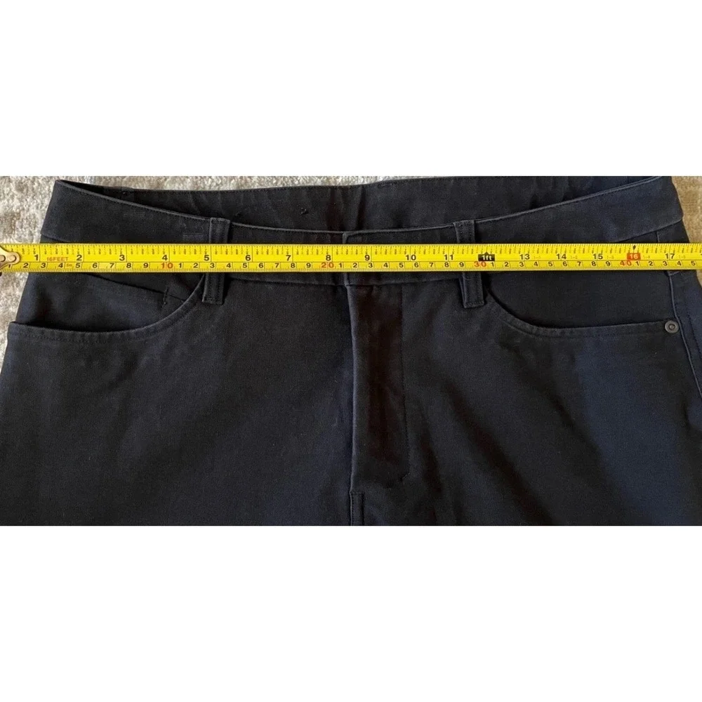 Lululemon Commission Slim-Fit Pant Mens 32 Black Cotton Blend Stretch Chino